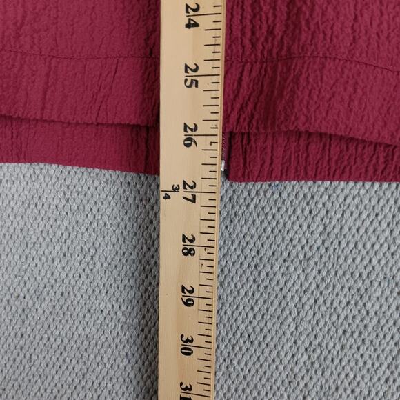 Bedford Fair Vintage Track Suit Set Womens Large Maroon Crepe Fabric Fall Casual - Picture 9 of 16